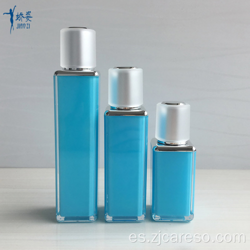 Botella de agua cuadrada de acrílico para cosméticos